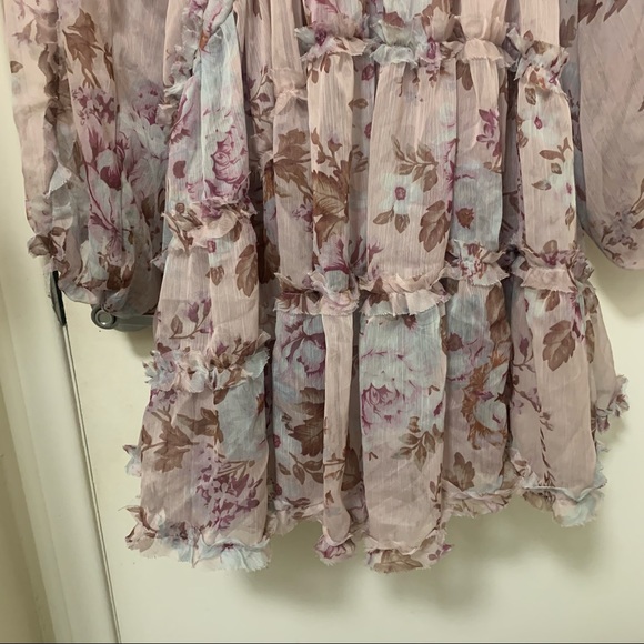 Anthropologie O.P.T Bohemian Floral Dress, Anthropologie Dress, Mini Dress - Picture 8 of 14